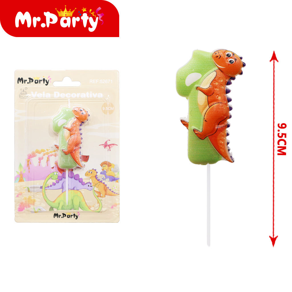 Vela Decorativa de numero divertida Mr. Party