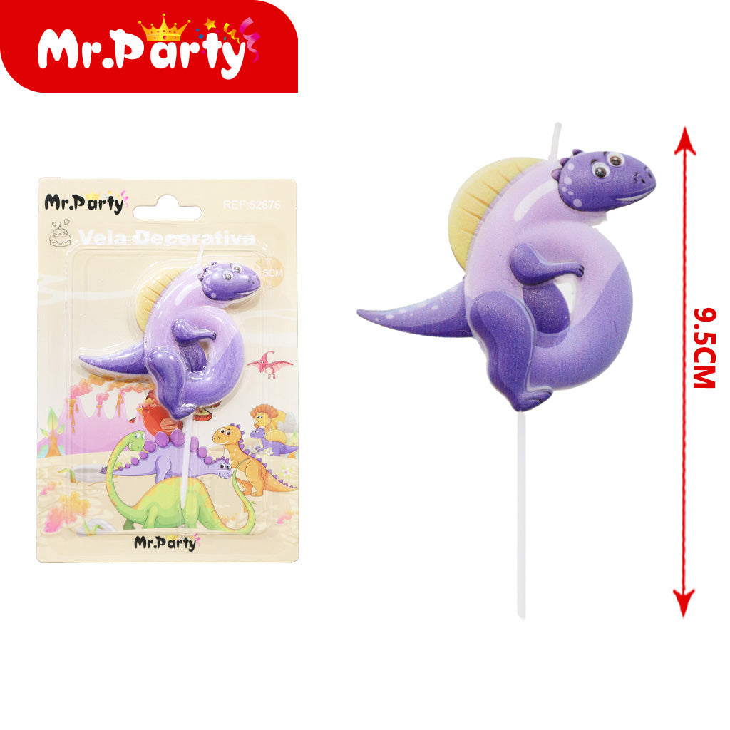 Vela Decorativa de numero divertida Mr. Party