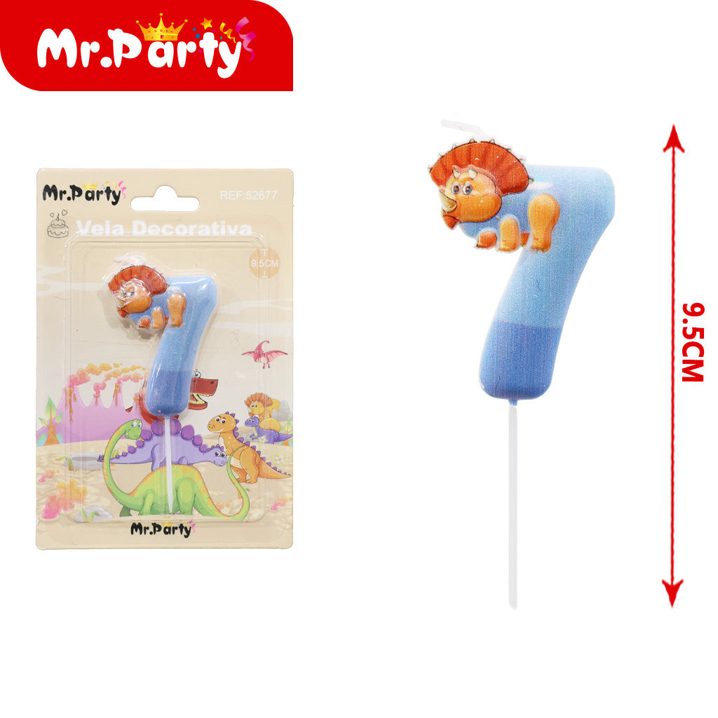 Vela Decorativa de numero divertida Mr. Party