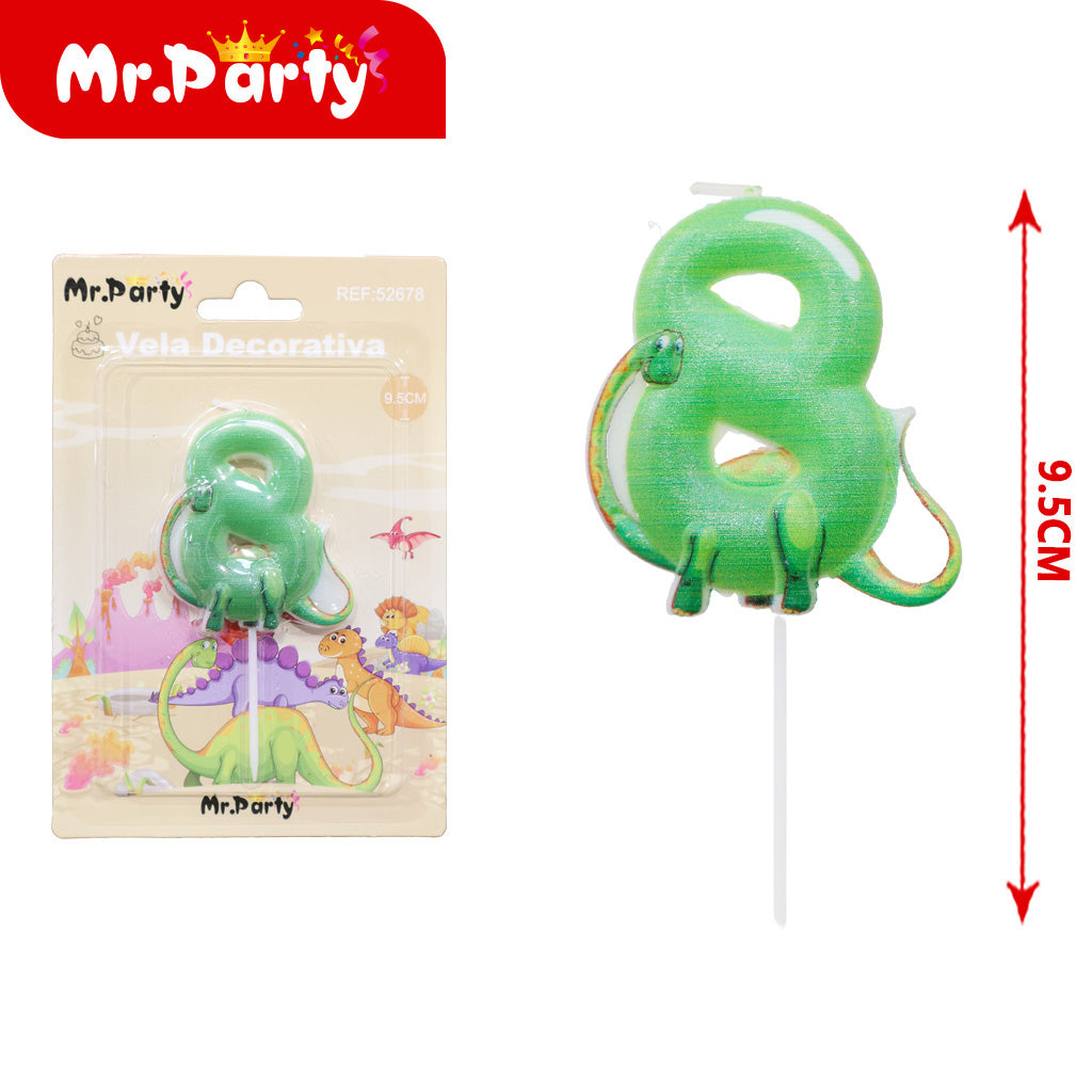 Vela Decorativa de numero divertida Mr. Party