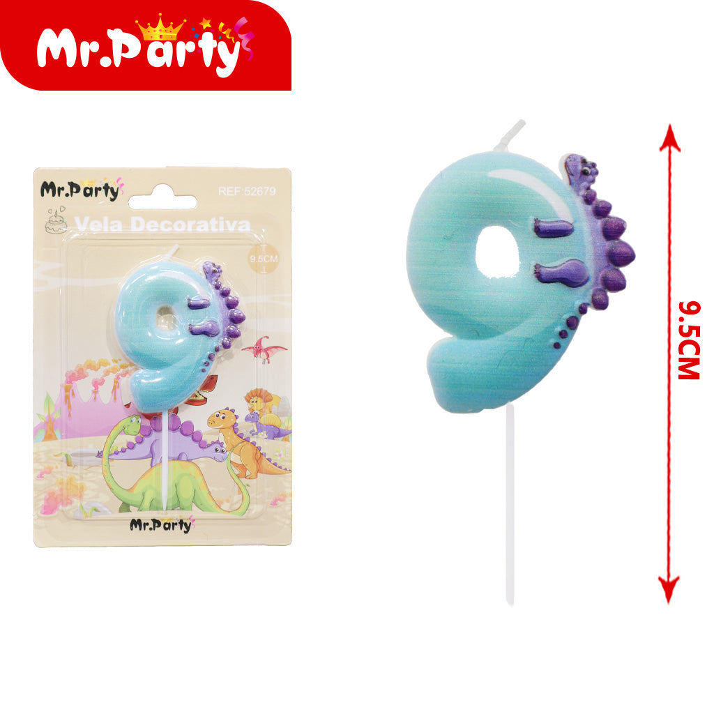 Vela Decorativa de numero divertida Mr. Party