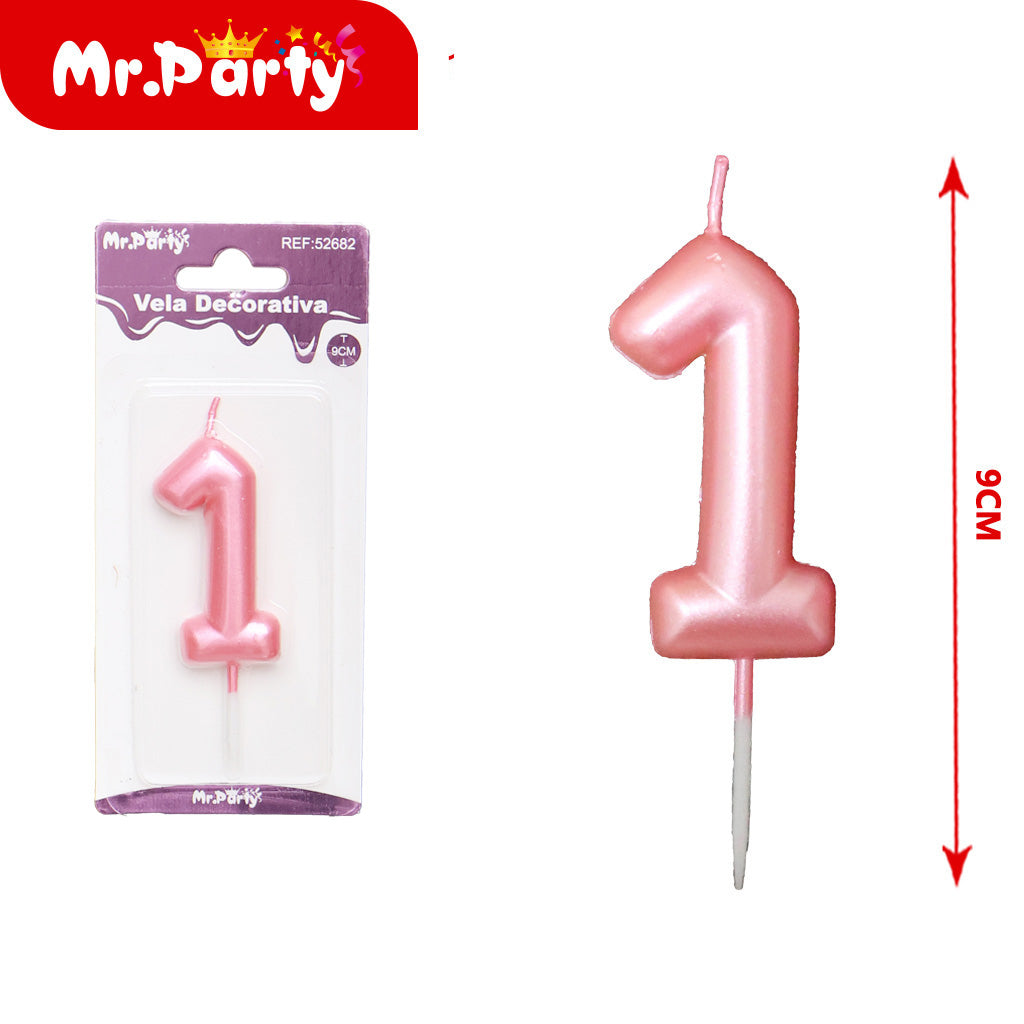 Vela Decorativa de numero elegante Mr. Party