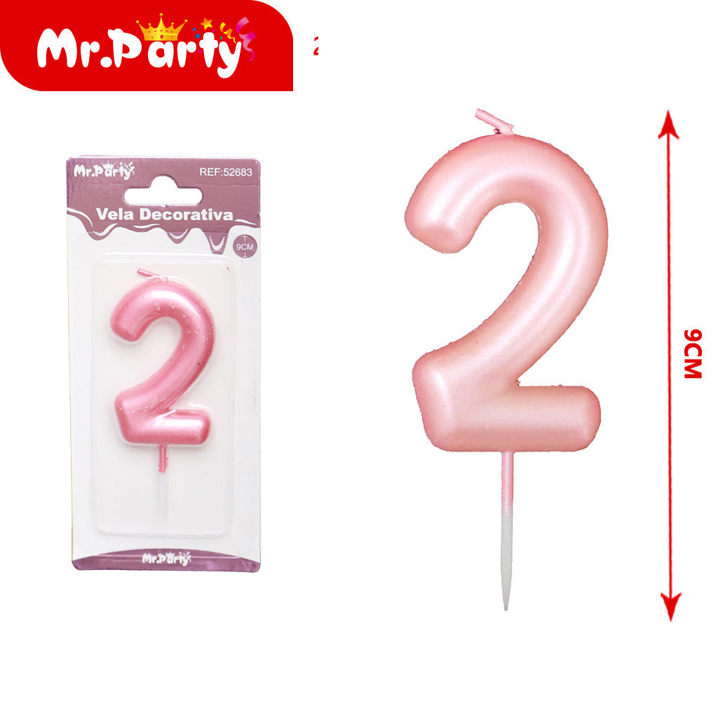 Vela Decorativa de numero elegante Mr. Party