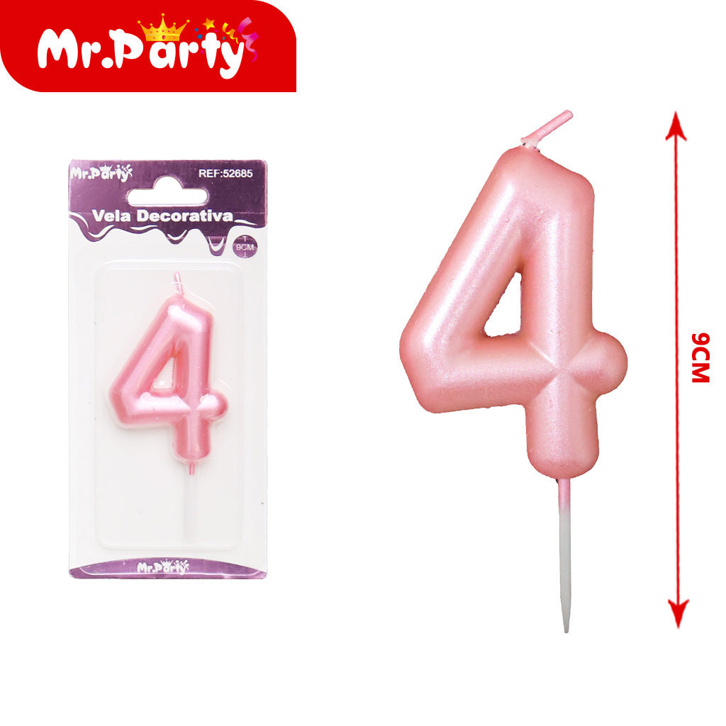 Vela Decorativa de numero elegante Mr. Party