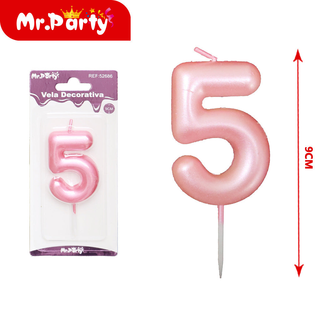 Vela Decorativa de numero elegante Mr. Party