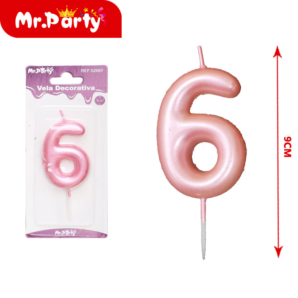 Vela Decorativa de numero elegante Mr. Party