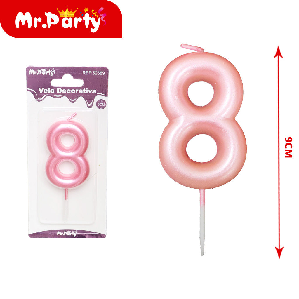 Vela Decorativa de numero elegante Mr. Party