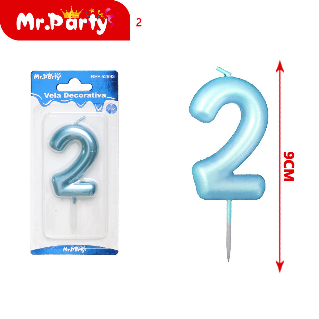 Vela Decorativa de numero elegante Mr. Party