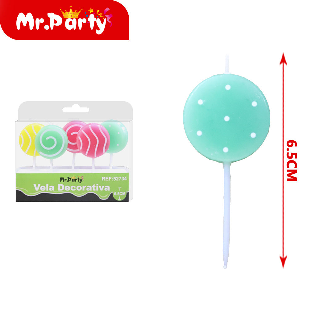 Vela Decorativa de figura divertida Mr. Party