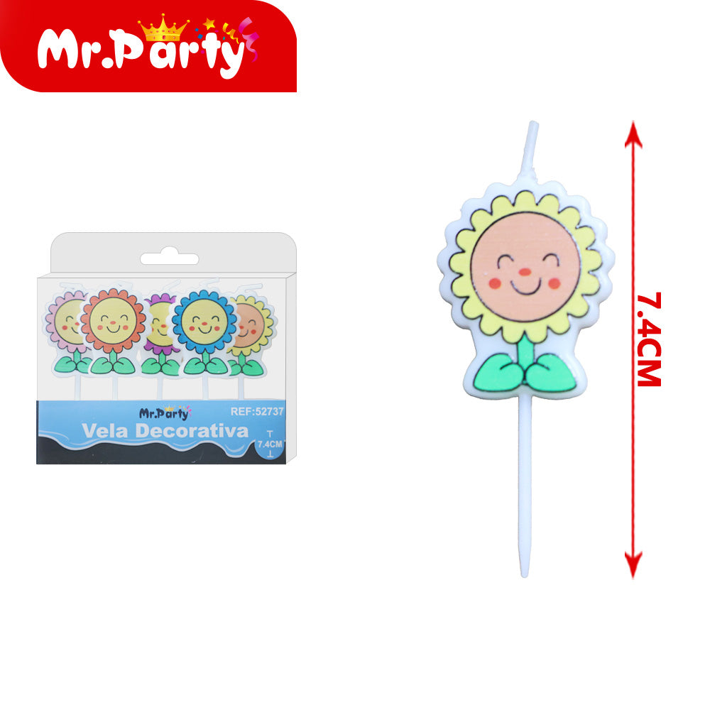 Vela Decorativa de figura divertida Mr. Party