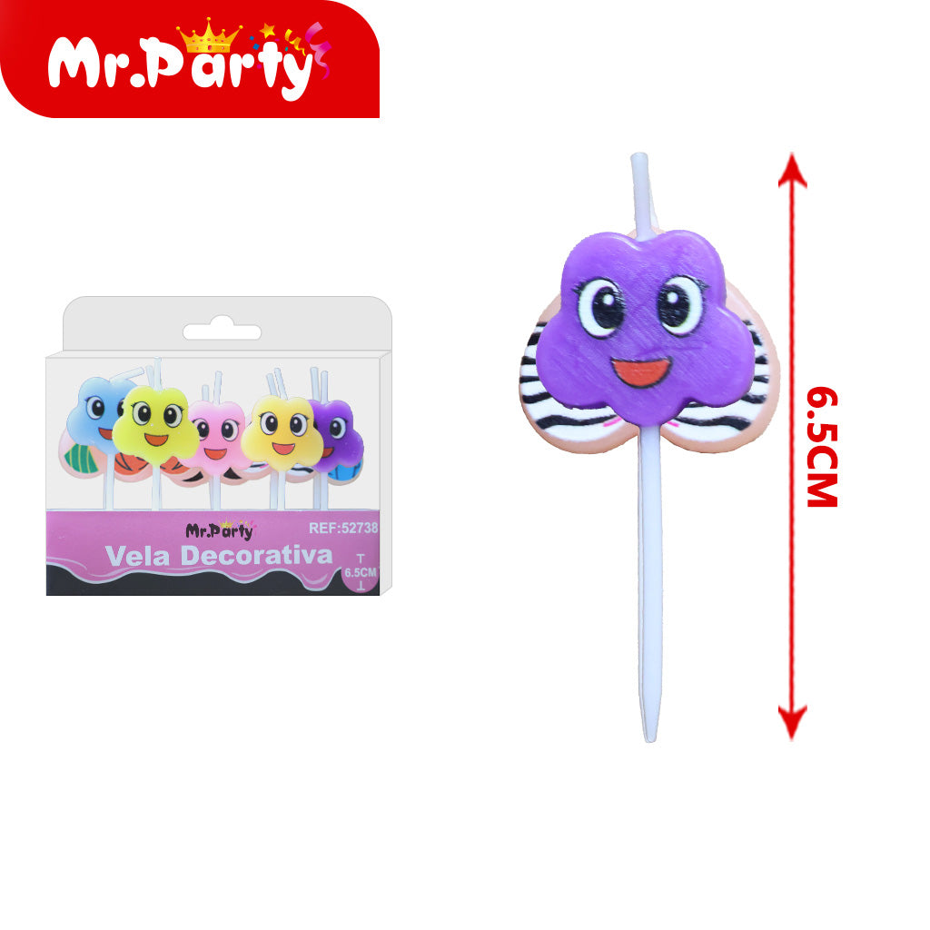Vela Decorativa de figura divertida Mr. Party