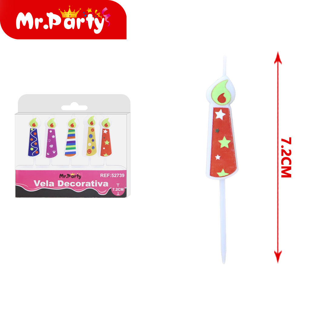 Vela Decorativa de figura divertida Mr. Party
