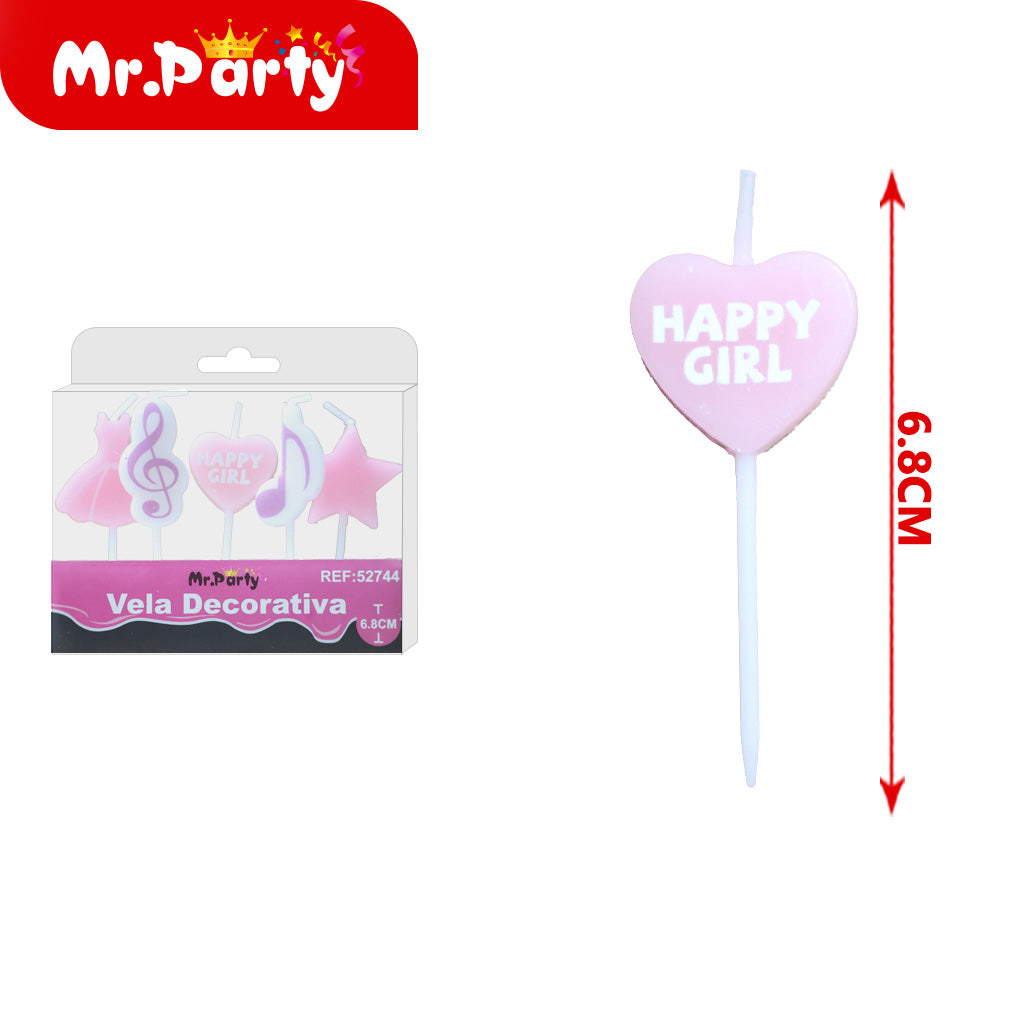 Vela Decorativa de figura divertida Mr. Party