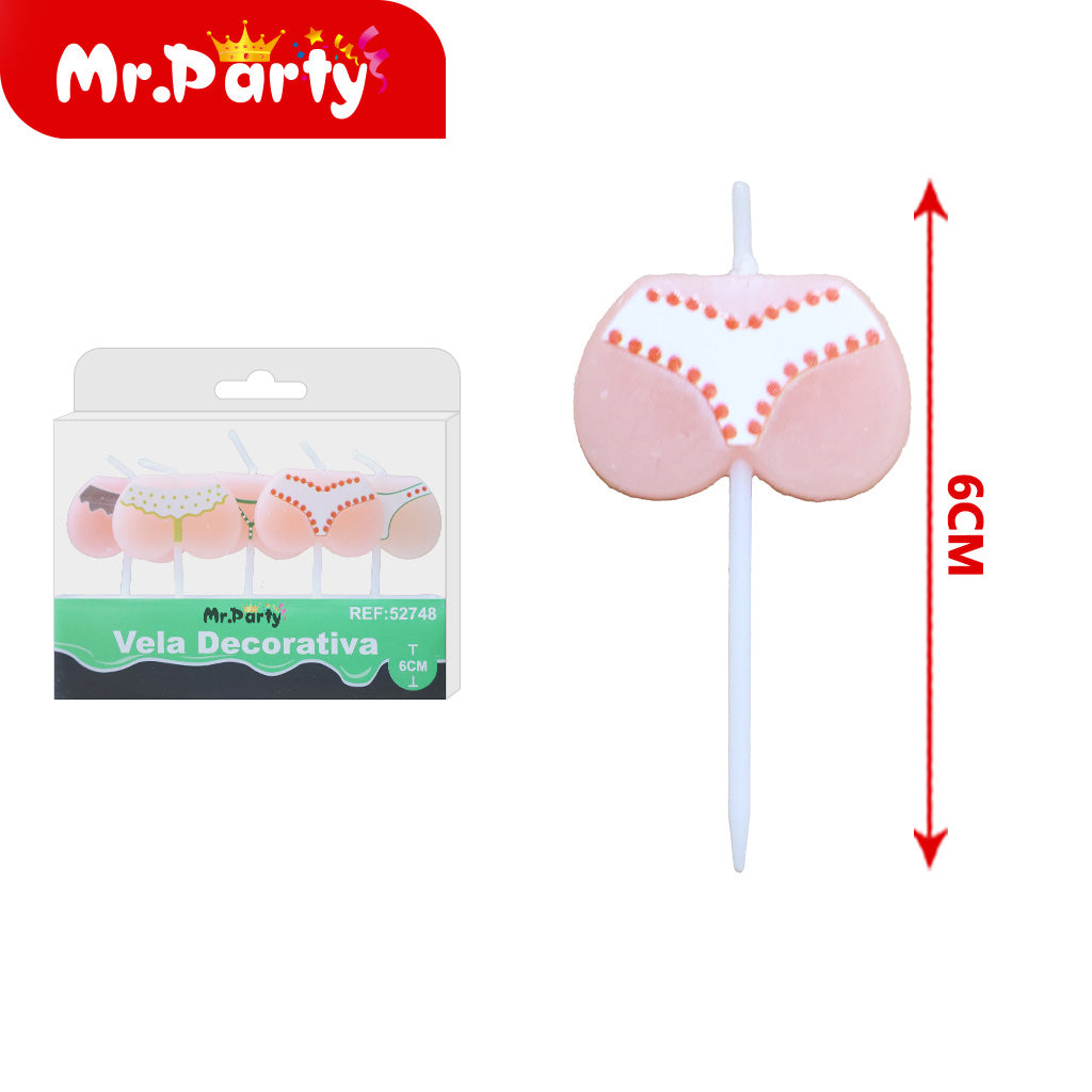Vela Decorativa de figura divertida Mr. Party