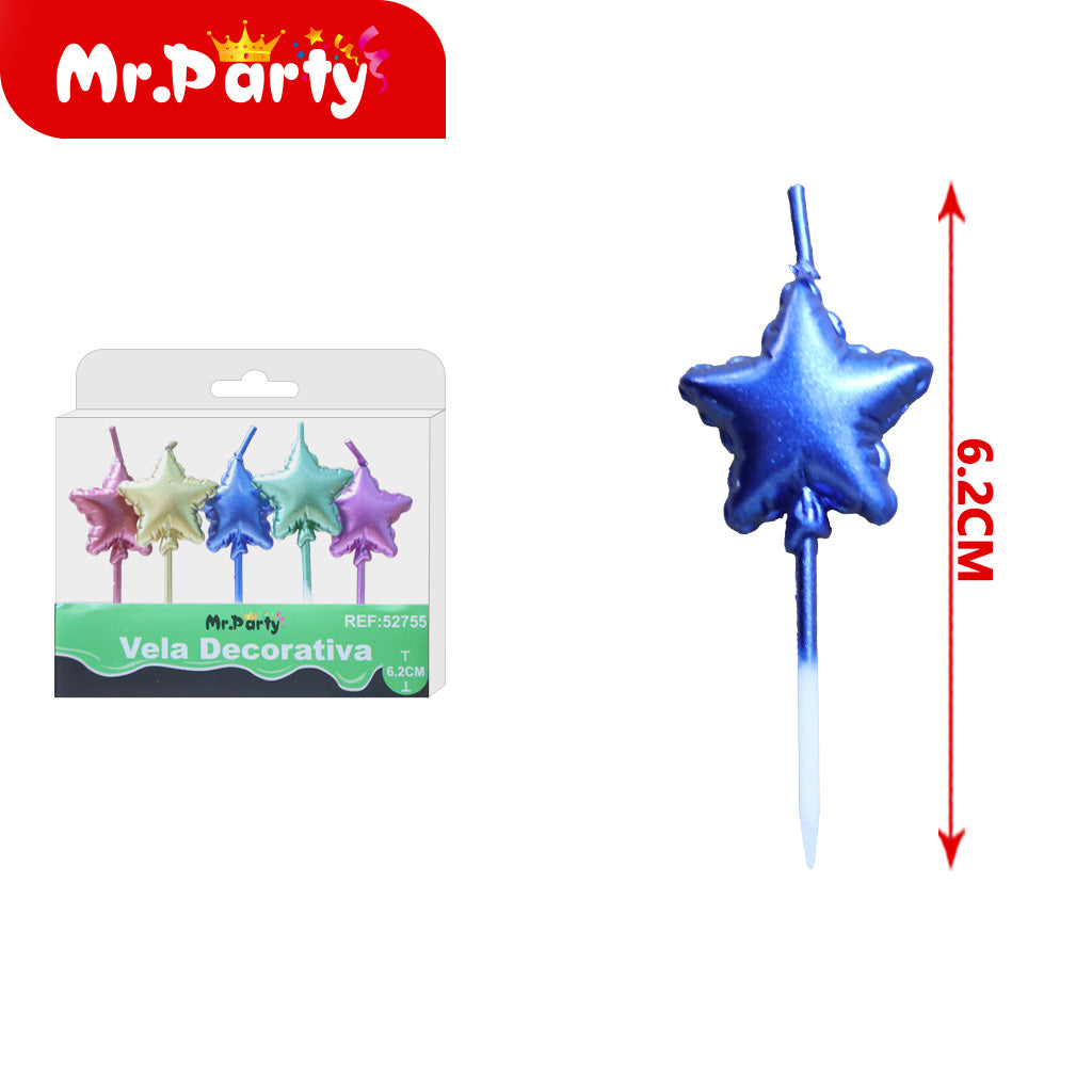 Vela Decorativa de figura divertida Mr. Party