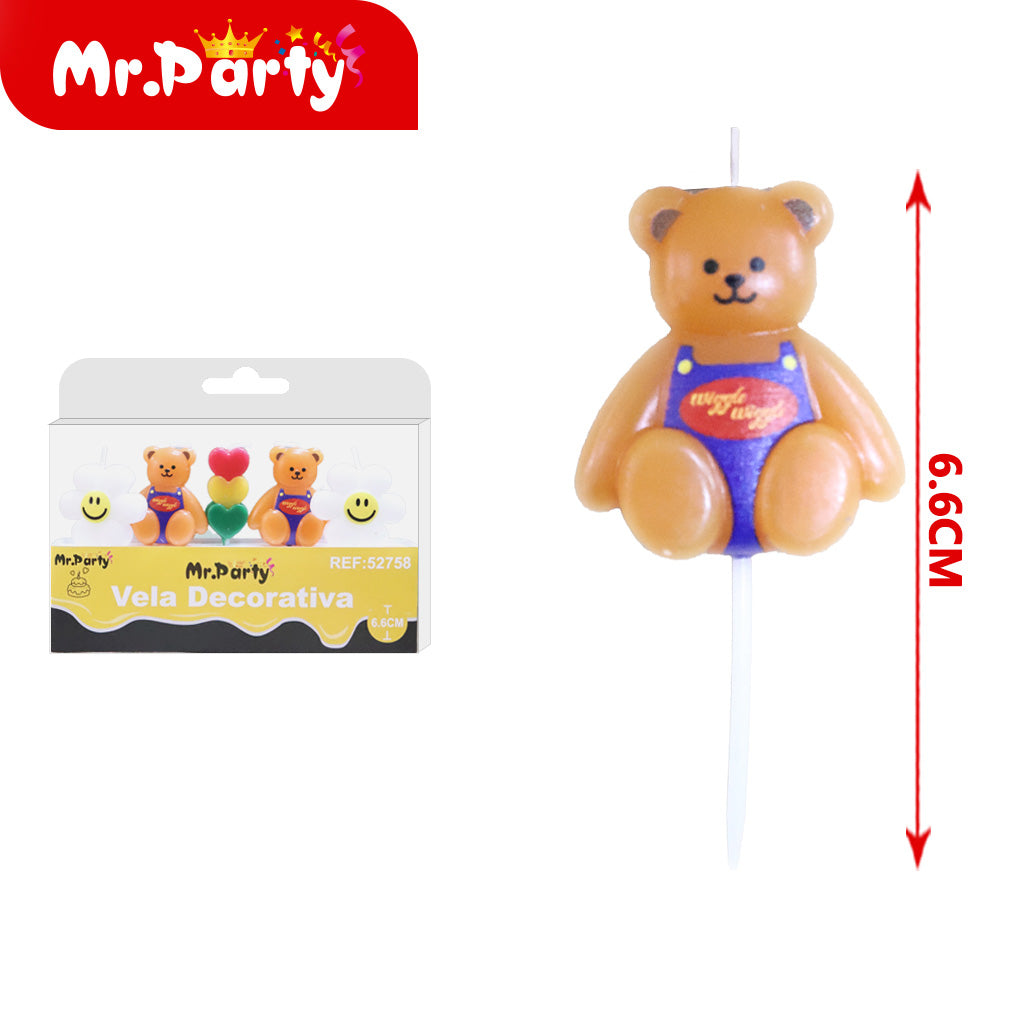 Vela Decorativa de figura divertida Mr. Party