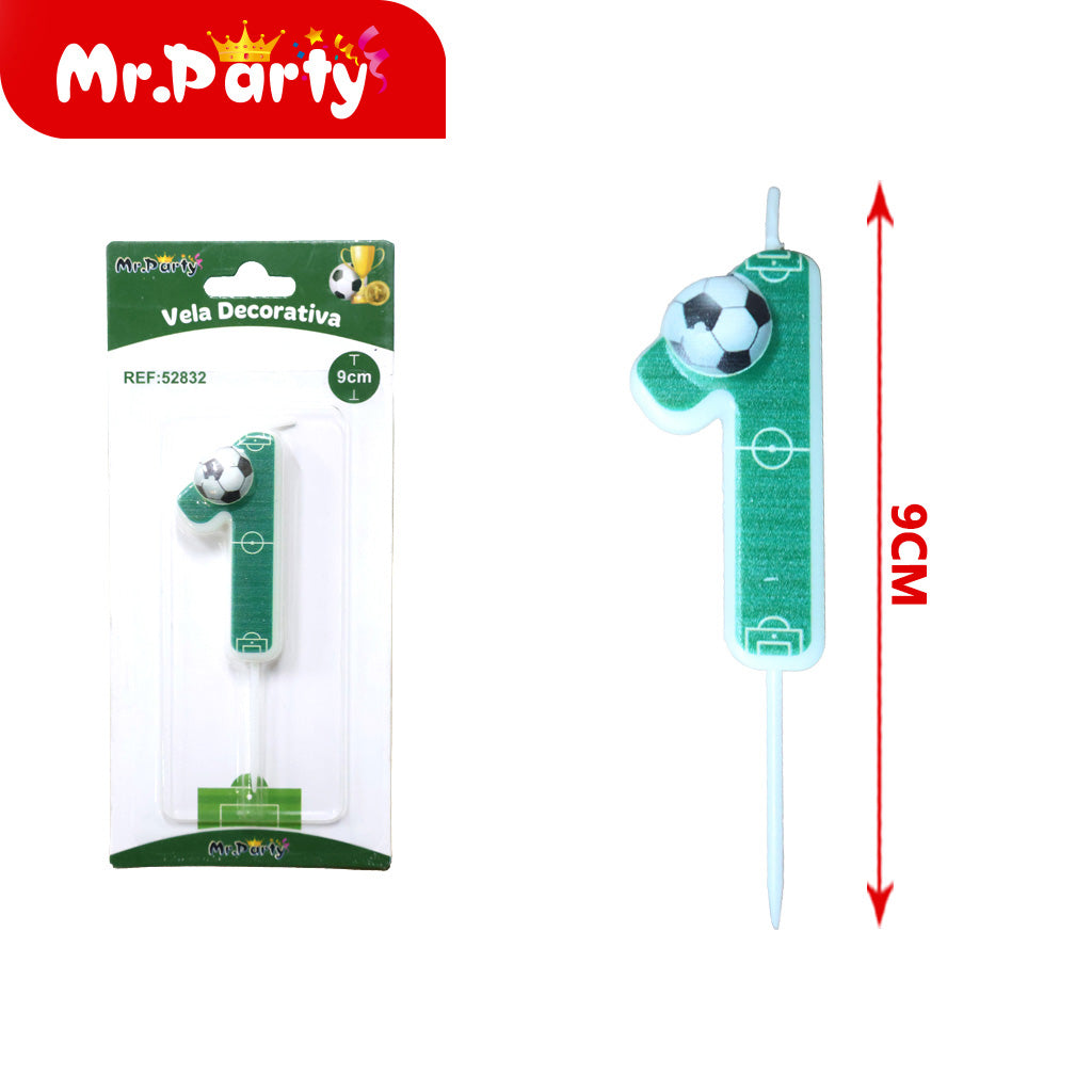 Vela Decorativa de numero divertida Mr. Party