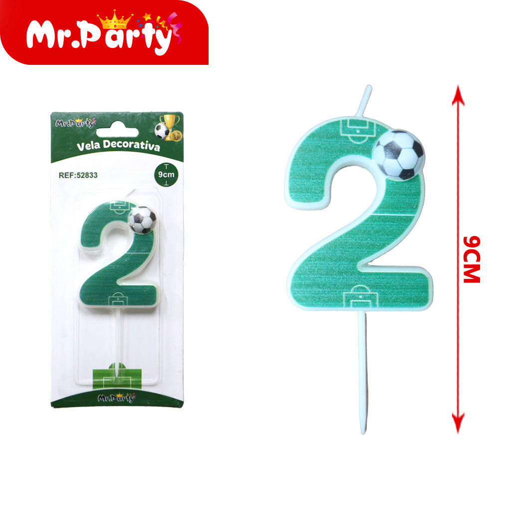 Vela Decorativa de numero divertida Mr. Party