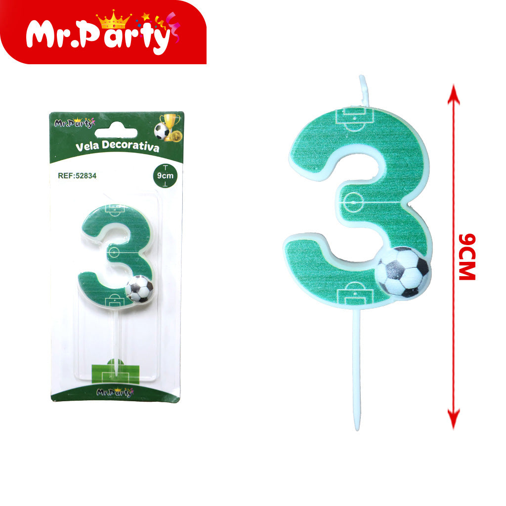 Vela Decorativa de numero divertida Mr. Party