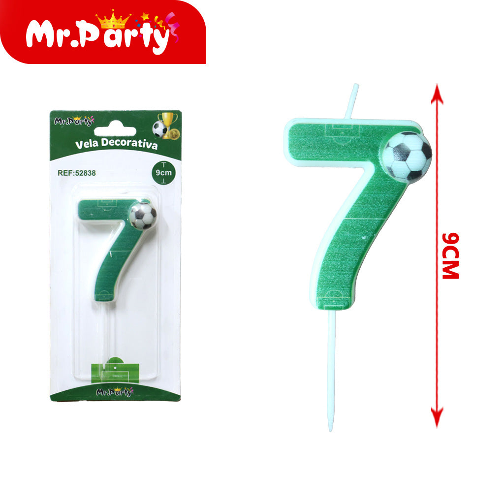 Vela Decorativa de numero divertida Mr. Party