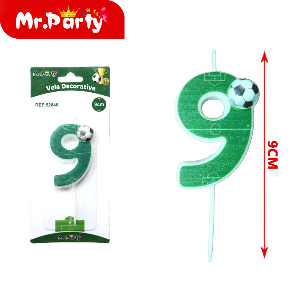 Vela Decorativa de numero divertida Mr. Party