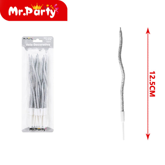 Tarjeta de succiÃ³n para velas con espiral para quitar el pol (12paquetes)