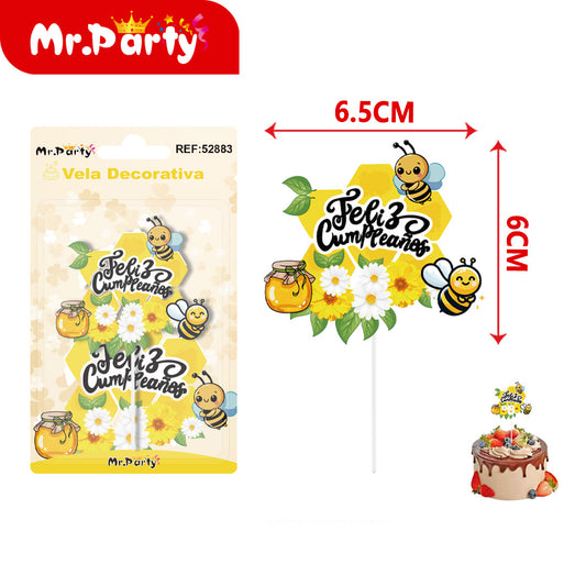 Toppers Decorativos Temáticos para Pastel - Diseños Variados para Fiestas