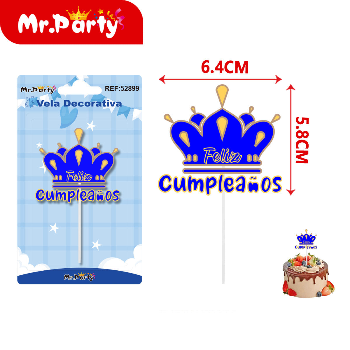 Vela Decorativa Tipo Topper para Pastel 🎂✨ | Diseños Bonitos para Cumpleaños, Fiesta y Temáticas