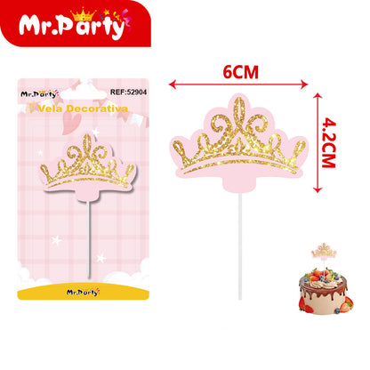 Vela Decorativa Tipo Topper para Pastel 🎂✨ | Diseños Bonitos para Cumpleaños, Fiesta y Temáticas