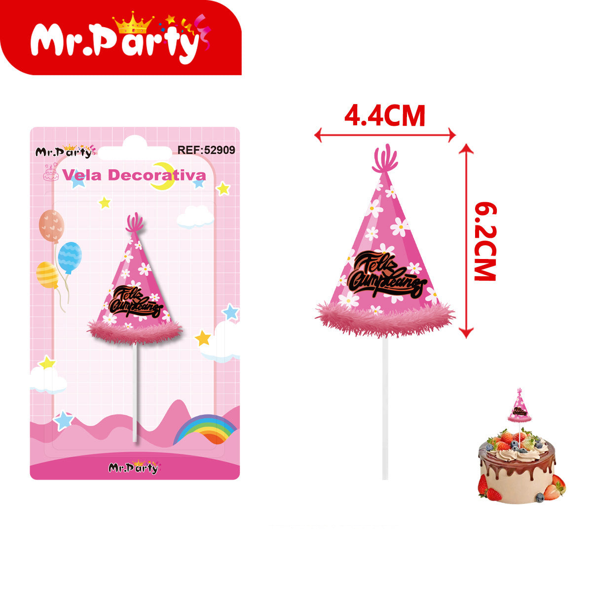 Vela Decorativa Tipo Topper para Pastel 🎂✨ | Diseños Bonitos para Cumpleaños, Fiesta y Temáticas- Mayoreo 12 pzas
