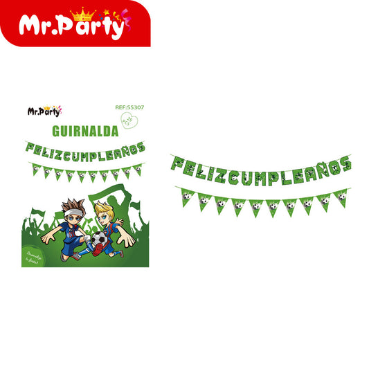 Bandera de doble raya de 5 m (25 balones) de unos 15 cm de a (12paquetes)