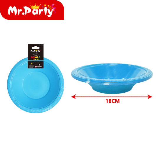 Cuenco hondo de 7 pulgadas 8g 6pc azul (12paquetes)