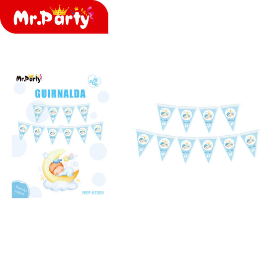 10 piezas de banderas baby de formas especiales de 5 metros (12paquetes)