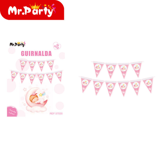 10 piezas de banderas baby de formas especiales de 5 metros (12paquetes)