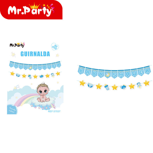 20 piezas de banderas baby de formas especiales de 5 metros (12paquetes)