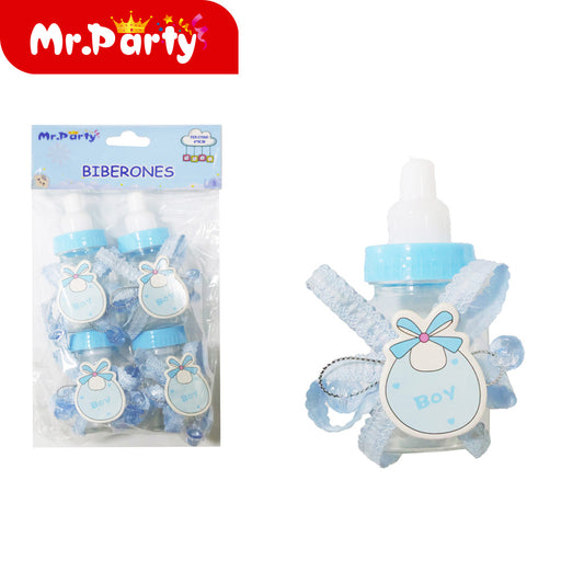 plástico de 4 x 9 cm 4 piezas por paquete color azul (12paquetes)