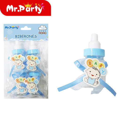 plástico de 4 x 9 cm 4 piezas por paquete color azul (12paquetes)
