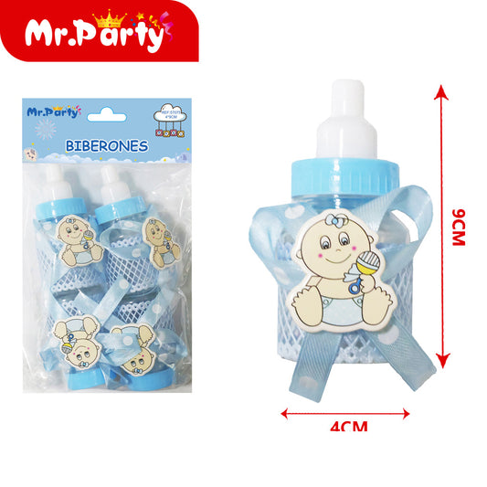 plástico de 4 x 9 cm 4 piezas por paquete color azul (12paquetes)