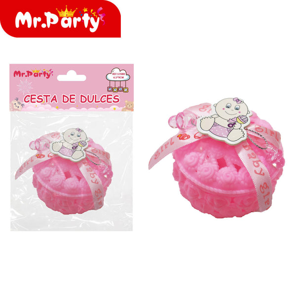 1 paquete de plástico rosa de 65 x 9 cm (12paquetes)