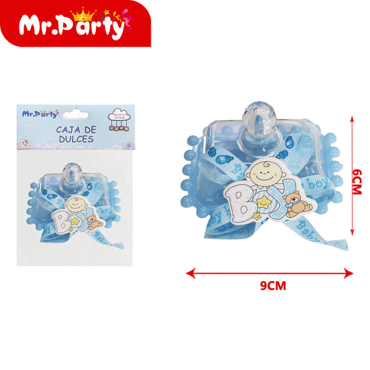 Caja de regalo de 9*6*6 cm 1 pieza por paquete azul (12paquetes)