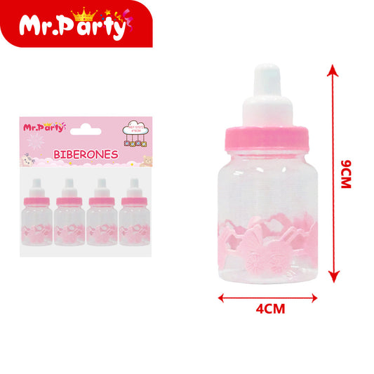 Cochecito Biberón rosa 4pcs (12paquetes)