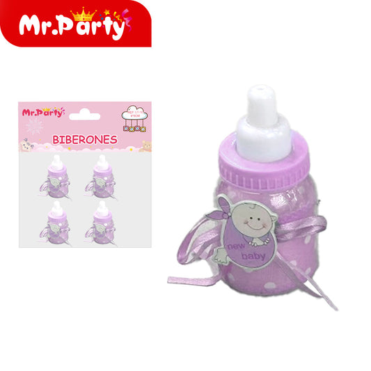Parche de madera niña rosa 4 piezas (12paquetes)
