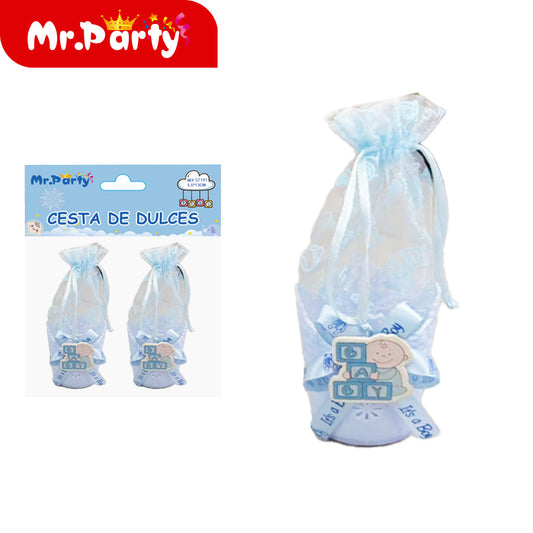 Cesta niño azul 2 piezas (12paquetes)