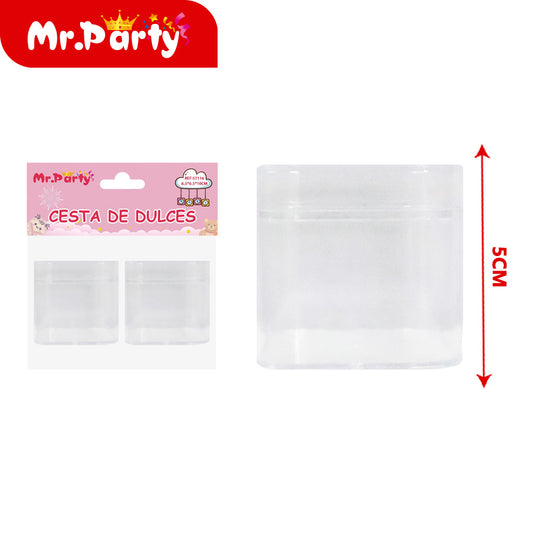 Caja transparente 2 piezas (12paquetes)