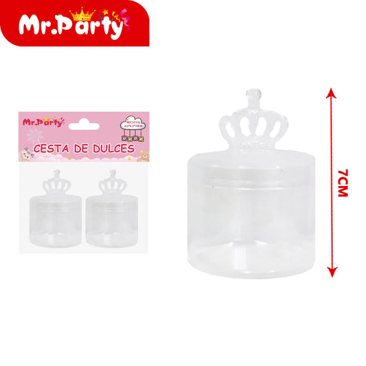 Caja transparente 2 piezas (12paquetes)