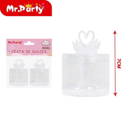 Caja transparente 2 piezas (12paquetes)