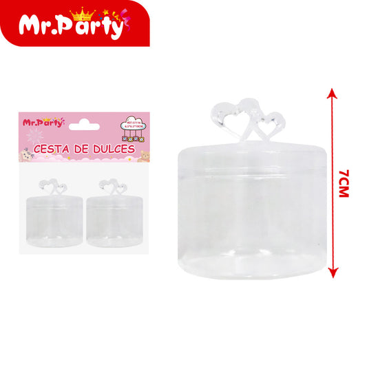 Caja transparente 2 piezas (12paquetes)