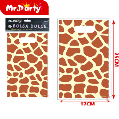 Bolsas para dulces de feliz cumpleaños con asa 17×25 cm (paquete con 10) | Mr. Party V5