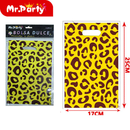 Bolsas para dulces de feliz cumpleaños con asa 17×25 cm (paquete con 10) | Mr. Party V5