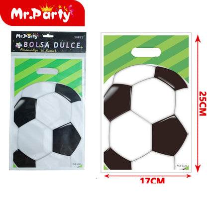 Bolsas para dulces de feliz cumpleaños con asa 17×25 cm (paquete con 10) | Mr. Party V6